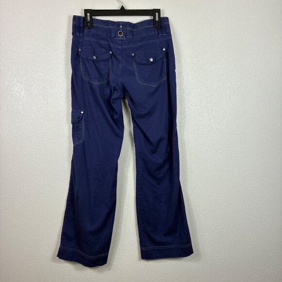 Athleta Indigo Purple Y2K Style Low Rise Cargo Pants Size 8 - Picture 7 of 9